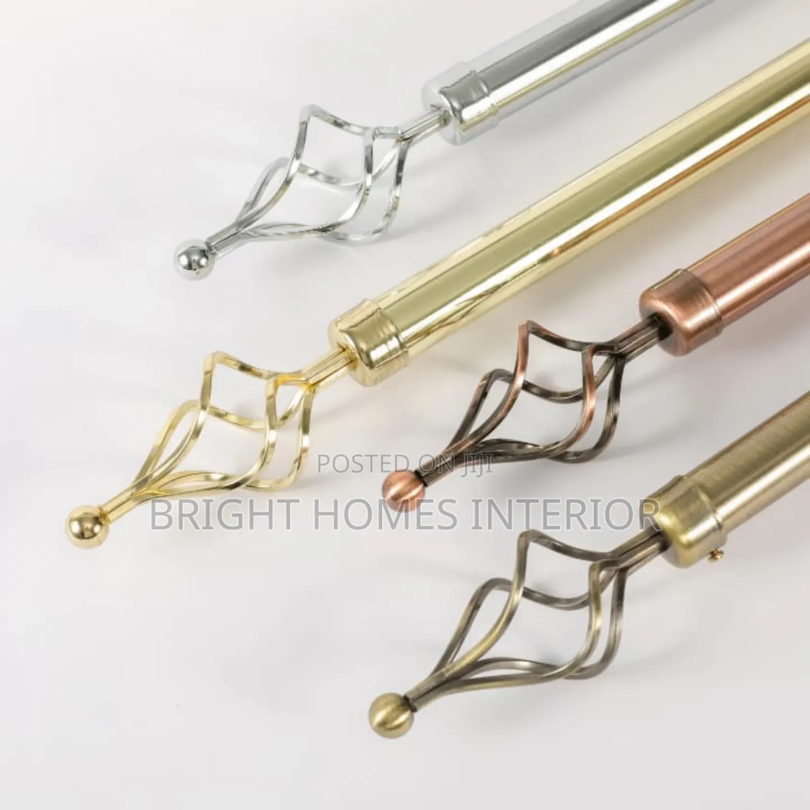 Single and Double Curtain Rails Available 2m Rod