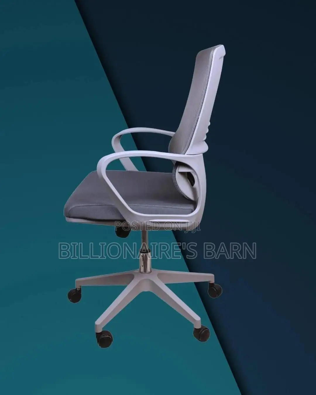 Premium Grey Ergonomic Mesh Office Chair — Fits Compact Office Spaces