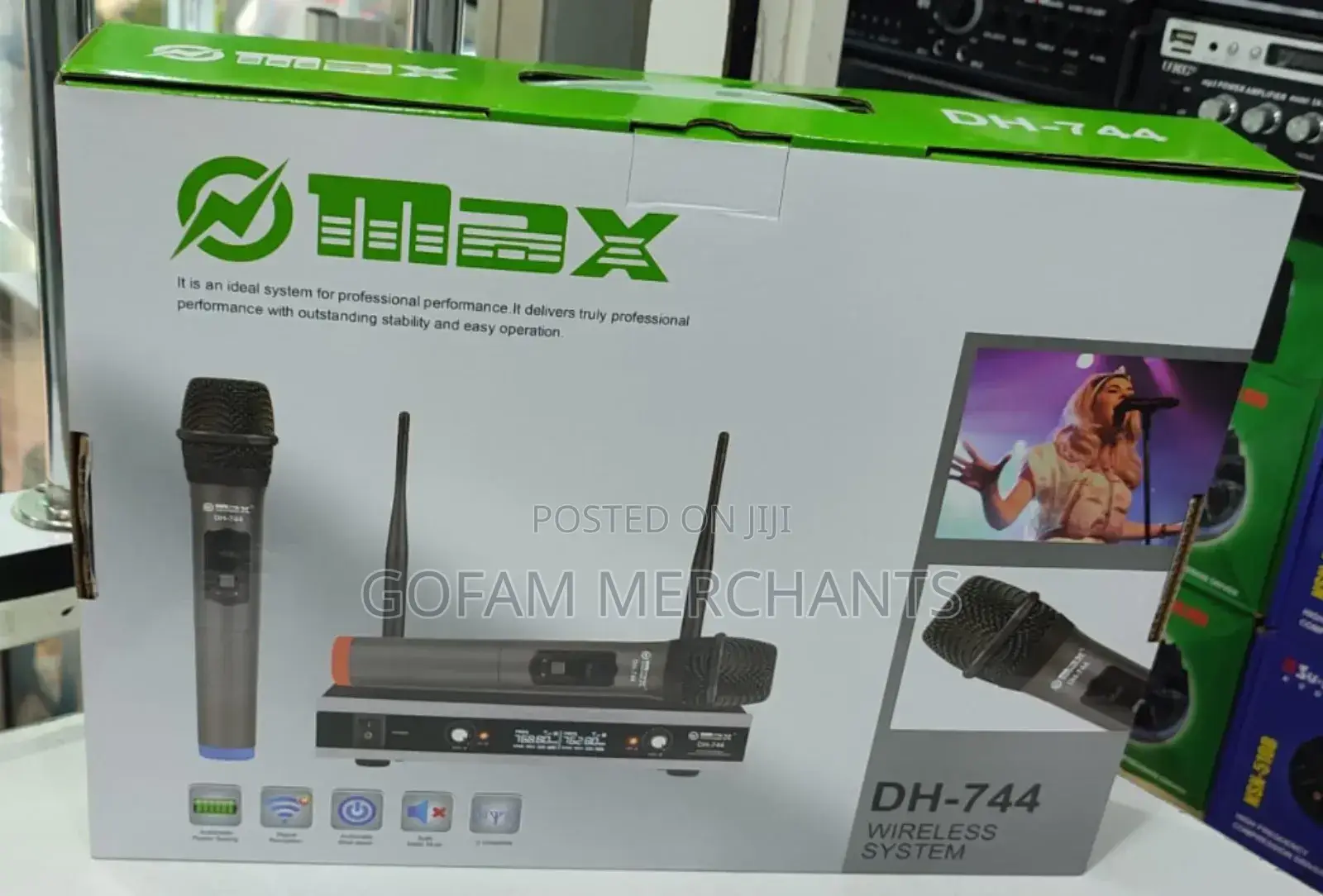 Omax Digital Aa Batteries Dh-744 Wireless System