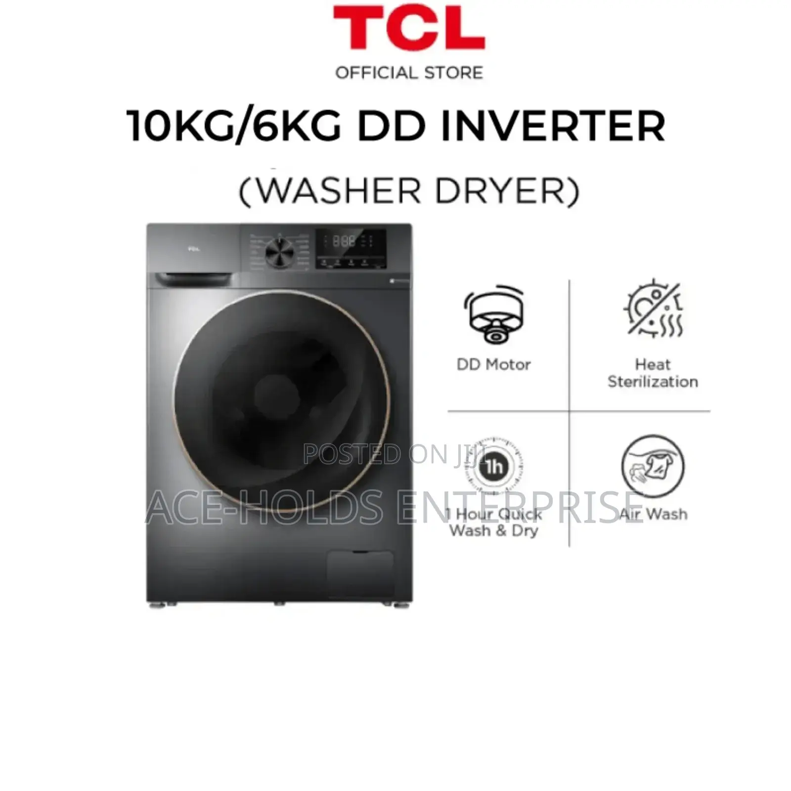 TCL Front Load Washing Machine 10kg/6kg Dryer