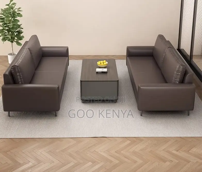 Home Sofa; Modern Leather Living Room Sofa Set for Five