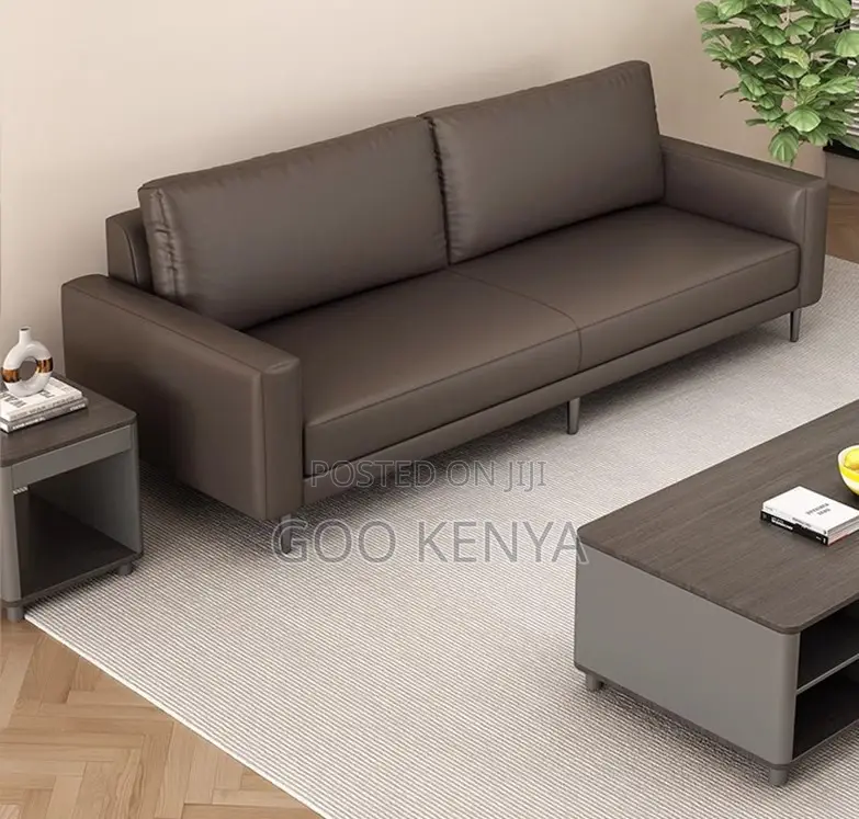 Home Sofa; Modern Leather Living Room Sofa Set for Five