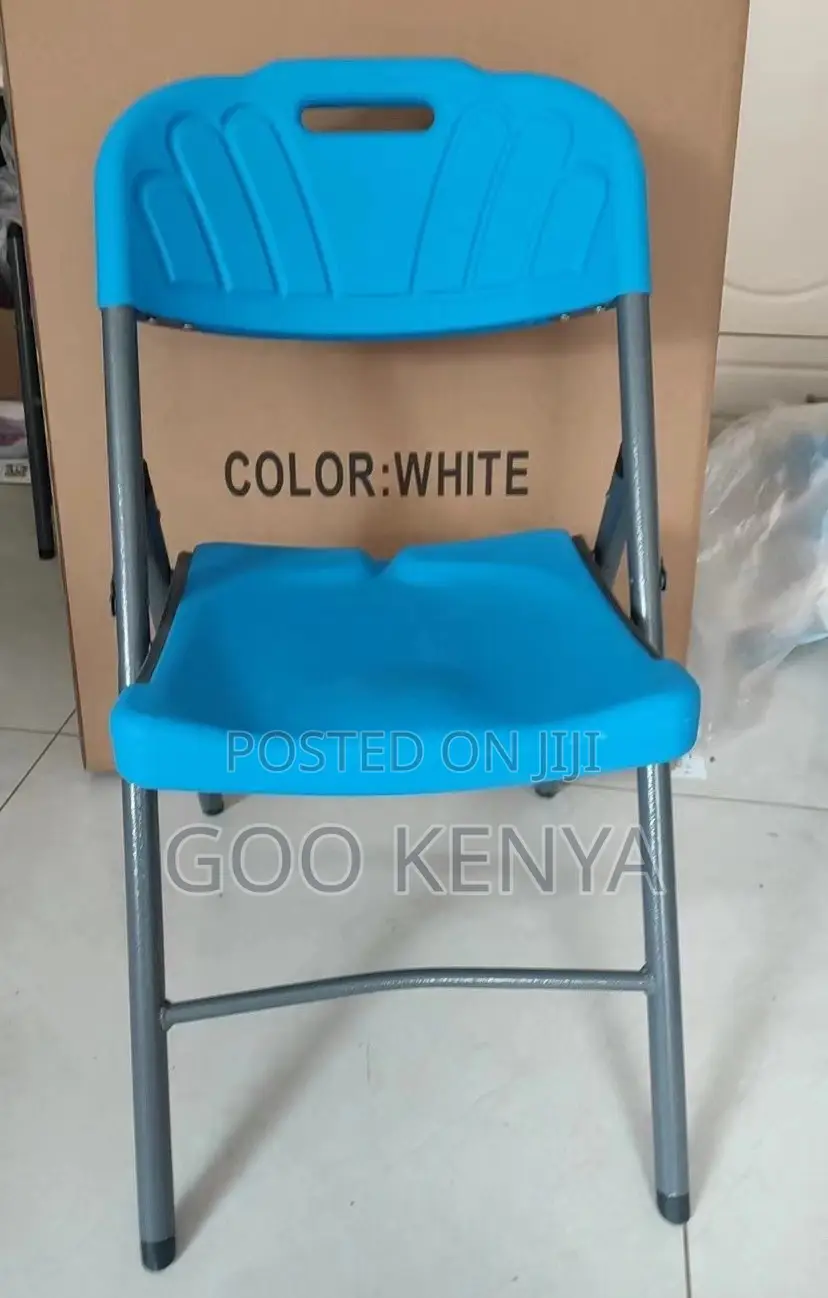 Home Chair; Indoor/Outdoor Foldable Plastic Chair With Strong Steel