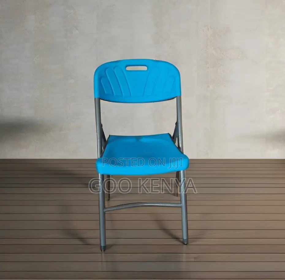 Home Chair; Indoor/Outdoor Foldable Plastic Chair With Strong Steel