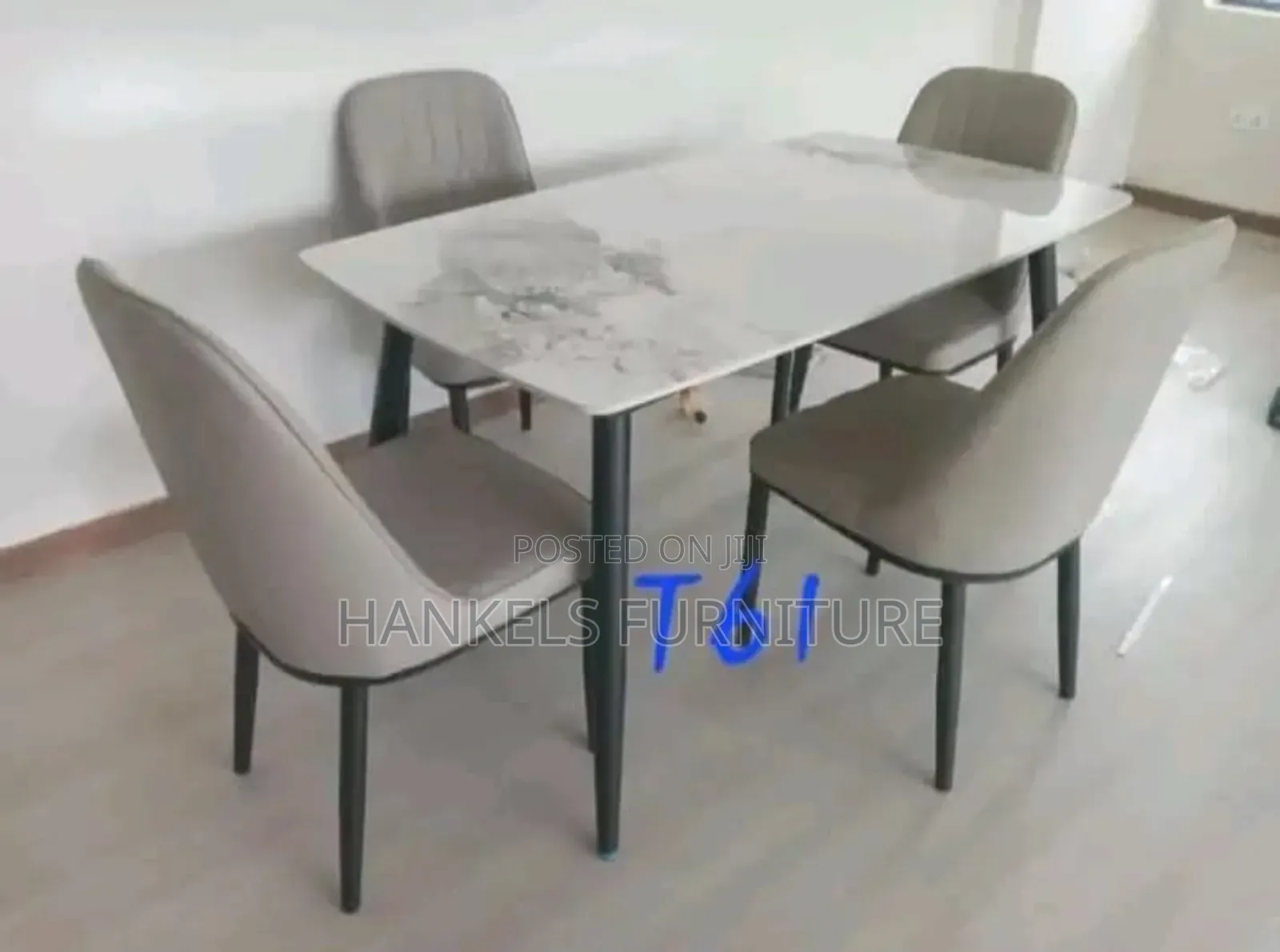 Classic Marble Dining Table With Chairs