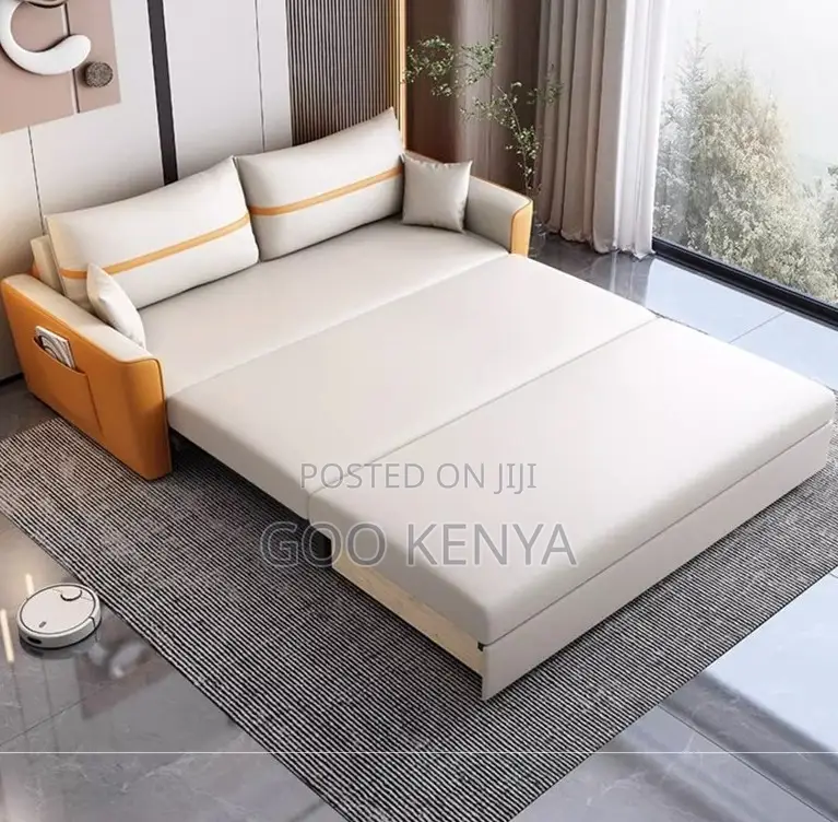 Home Sofa; 3-Person Modern Family-Size Leather Sofa for Living Room