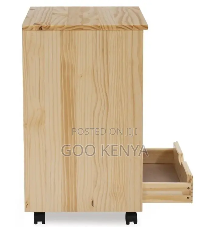 Home Cabinet; Multi-Tier Wooden Storage Cart for Crafts and Office