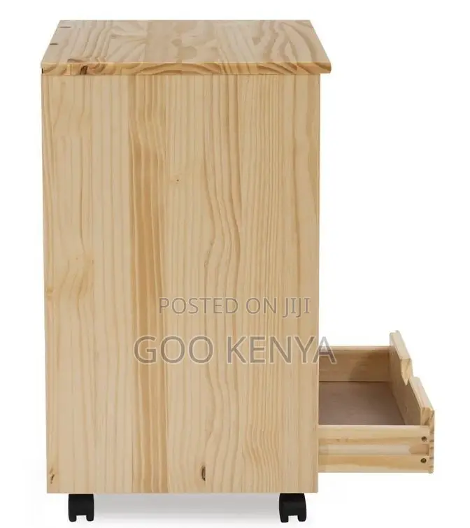 Home Cabinet; Multi-Tier Wooden Storage Cart for Crafts and Office