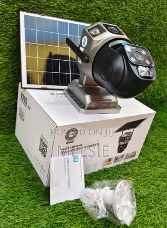 Dual Lens Camera, 4g Lte Auto Tracking No Wifi Solar Outdoor Camera