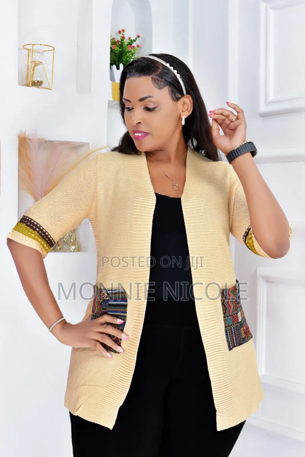 Trendy Light Sweater Cover Up
