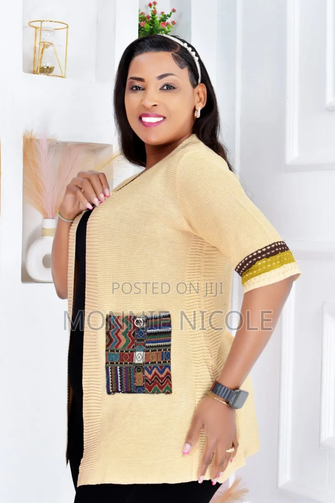 Trendy Light Sweater Cover Up