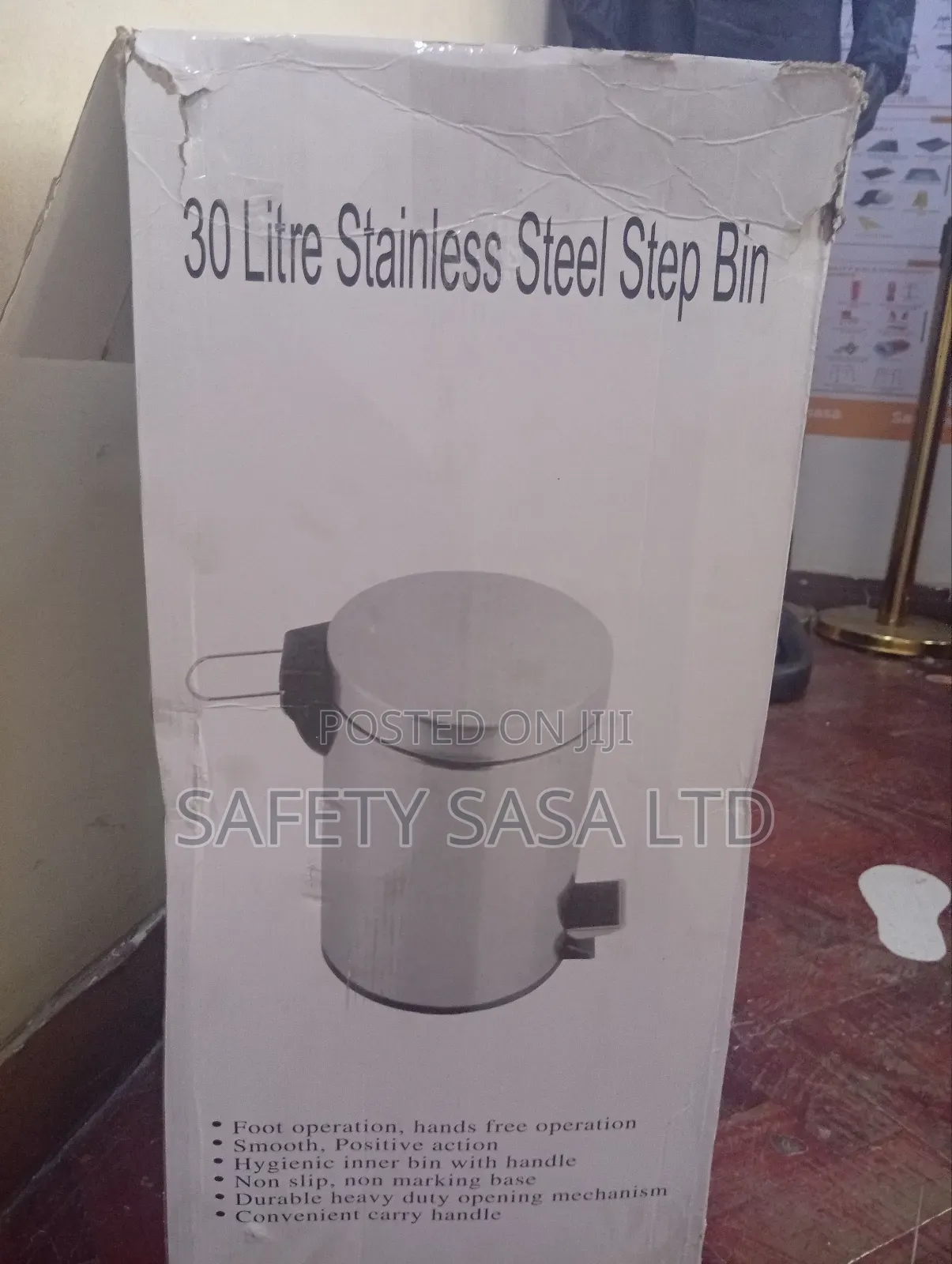 Pedal Bin 30litre/ Stainless Steel