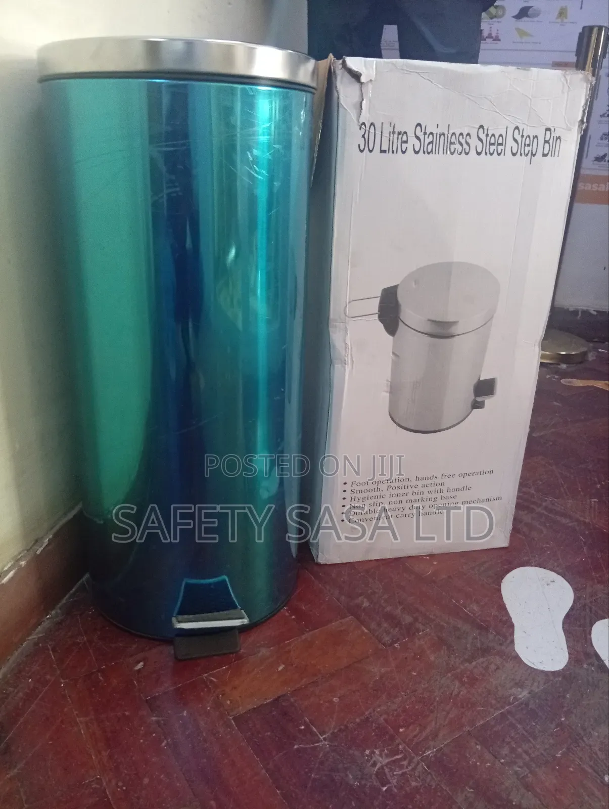 Pedal Bin 30litre/ Stainless Steel