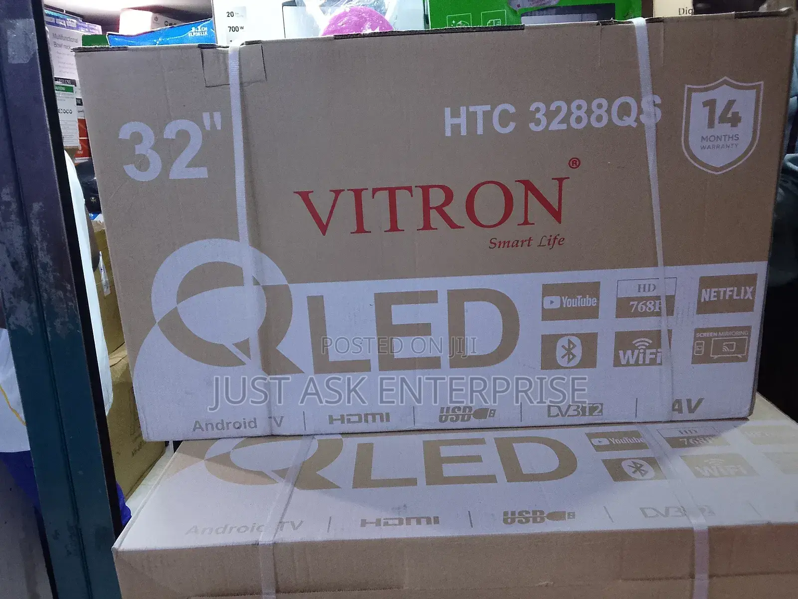 Vitron 32" Qled Smart Android - Television Frameless Design