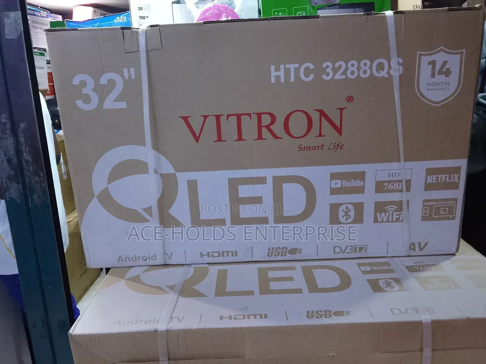 Vitron 32" Qled Smart Android - Television Frameless Design