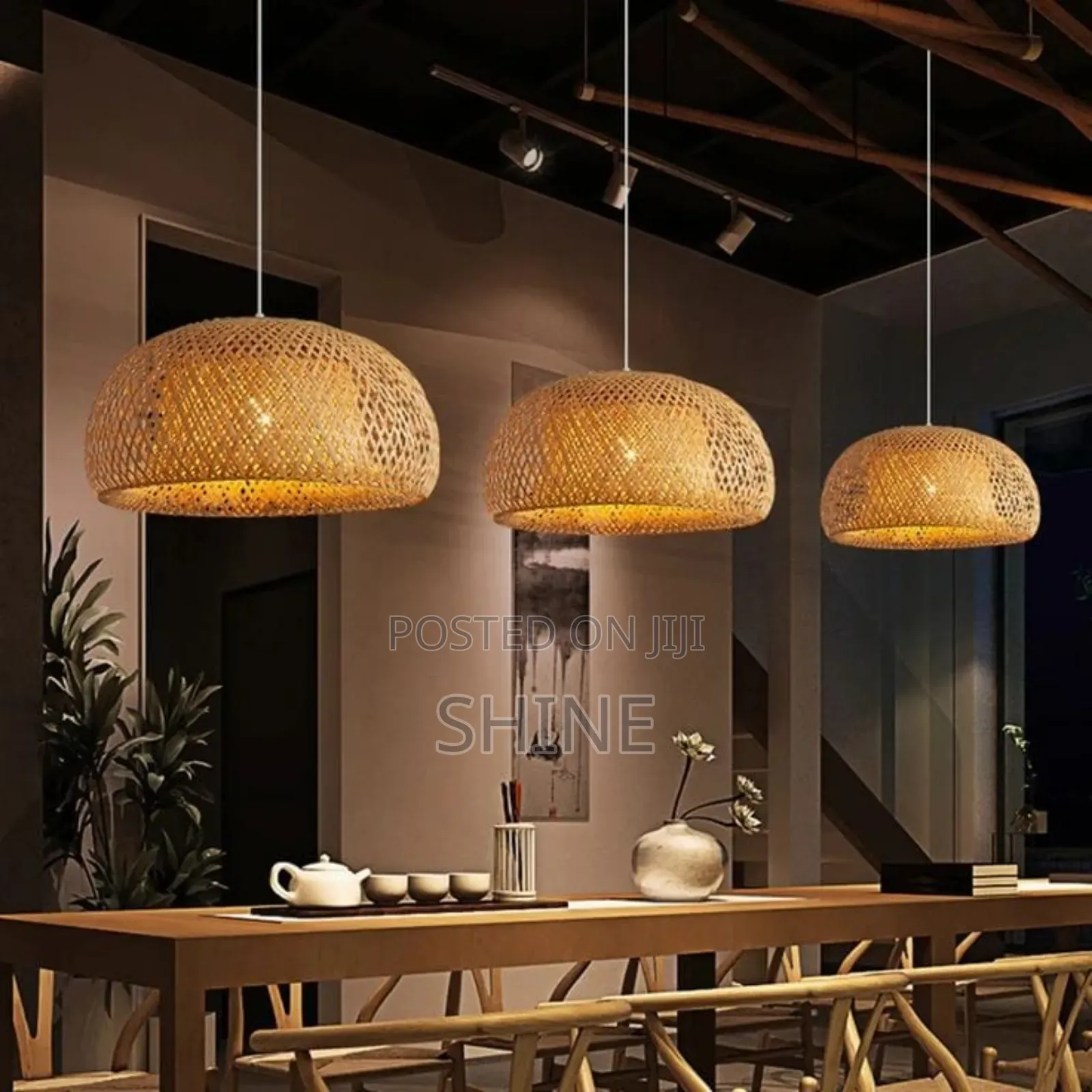 Vintage Rattan Light