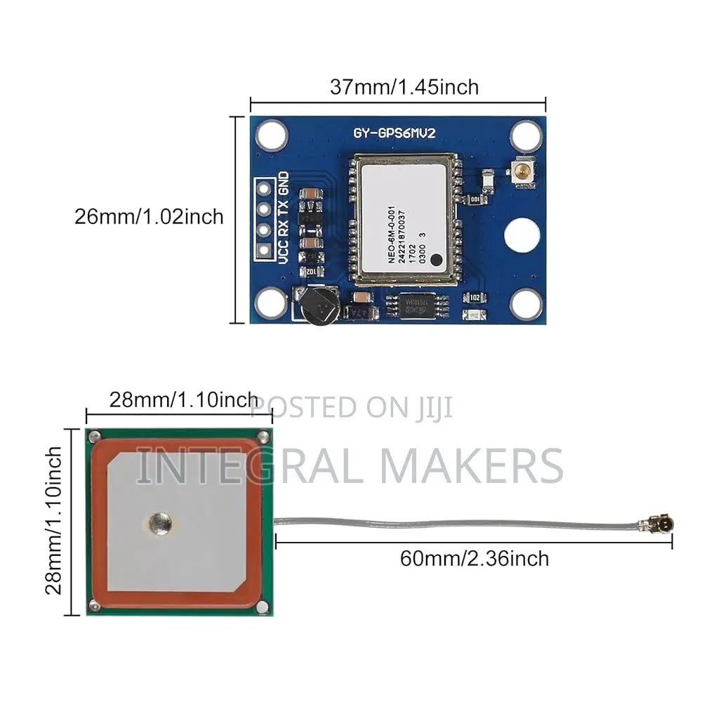 Gy-Neo-6m Module+External Antenna. GPS Active Ceramic Antenna Module
