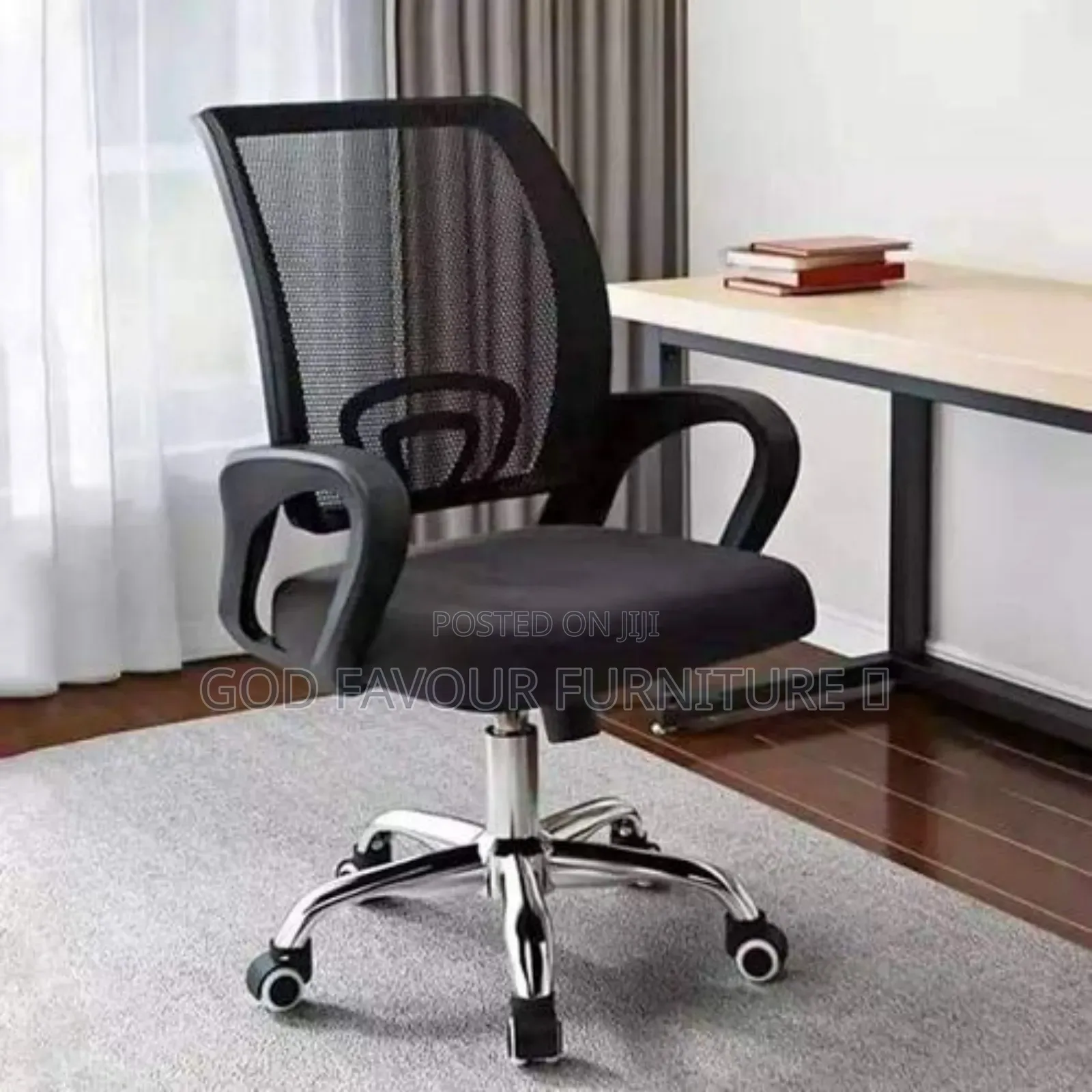 Black Swivel Modern Mesh Office Chair Tf4e