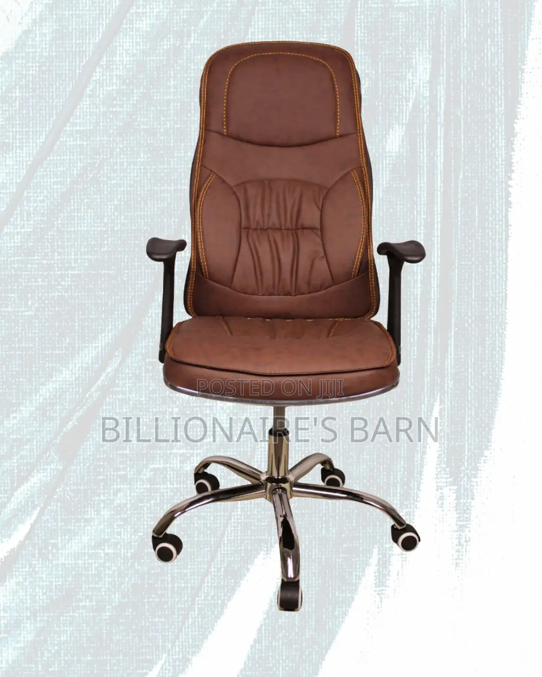 Ergonomic Executive Leather Chair (Space-Saving) — Only a Few Left