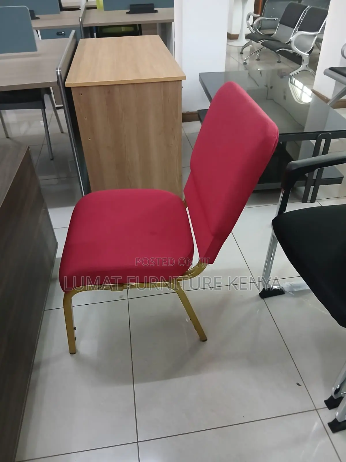 Heavy Duty Red Banquet Office Chair