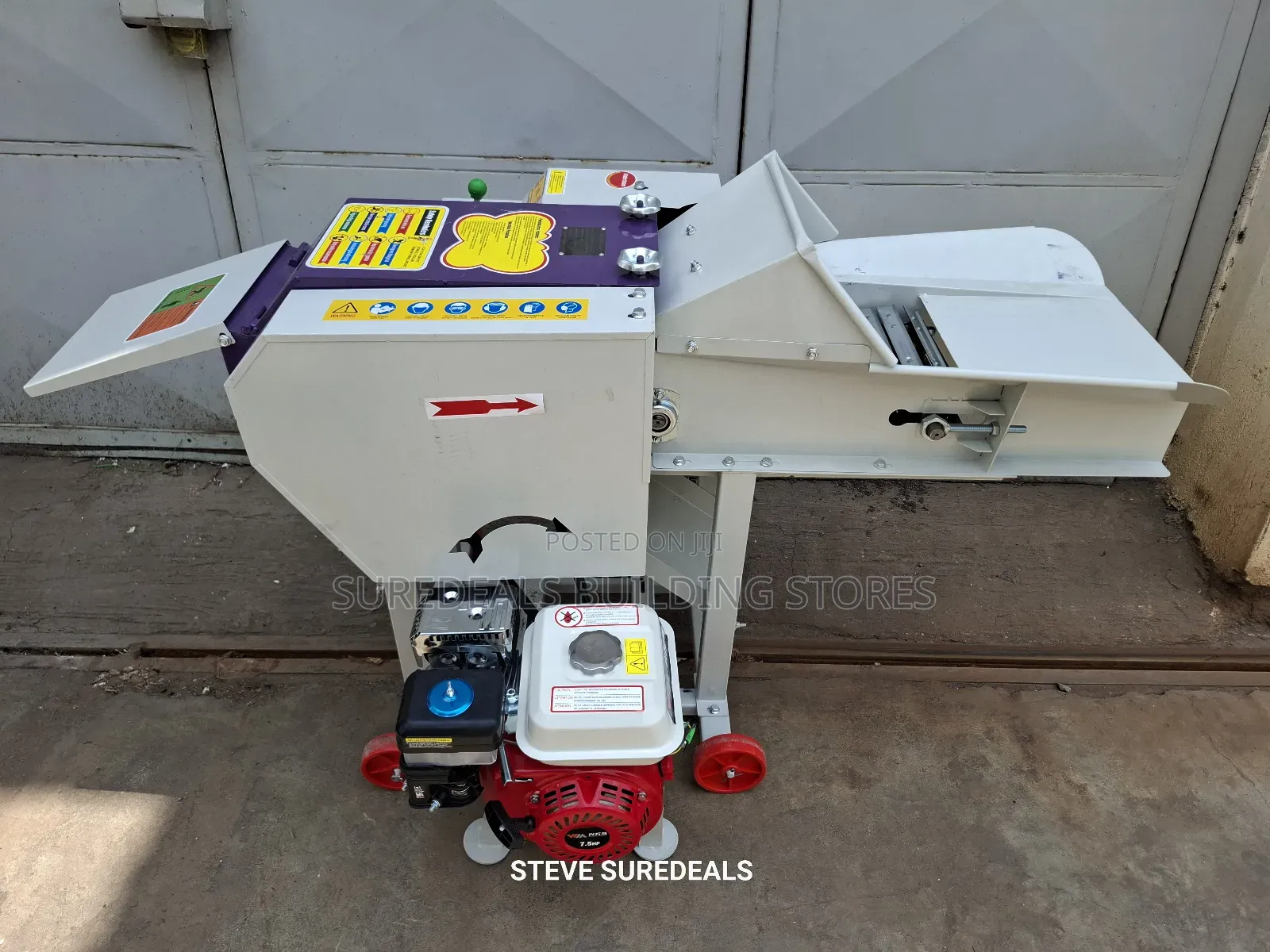 High-Speed Animal Feed Chopper With 7.5hp Gasoline Engine
