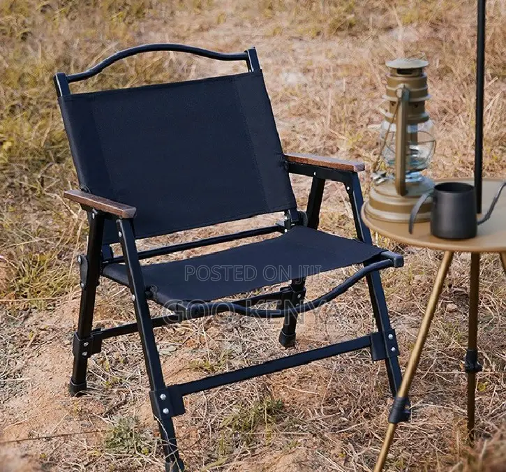Home Outdoor Chair; Quick-Fold Fabric Camping Chair for Patio or BBQ