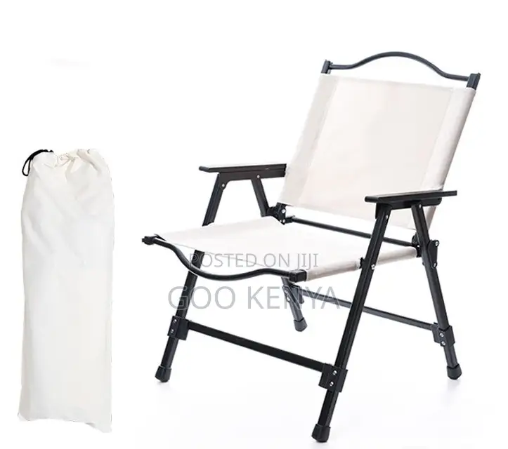 Home Outdoor Chair; Quick-Fold Fabric Camping Chair for Patio or BBQ