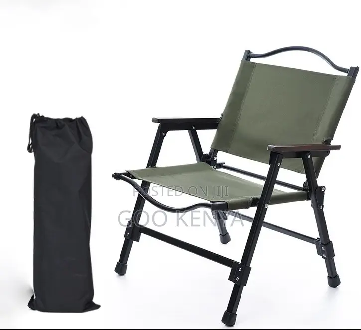 Home Outdoor Chair; Quick-Fold Fabric Camping Chair for Patio or BBQ