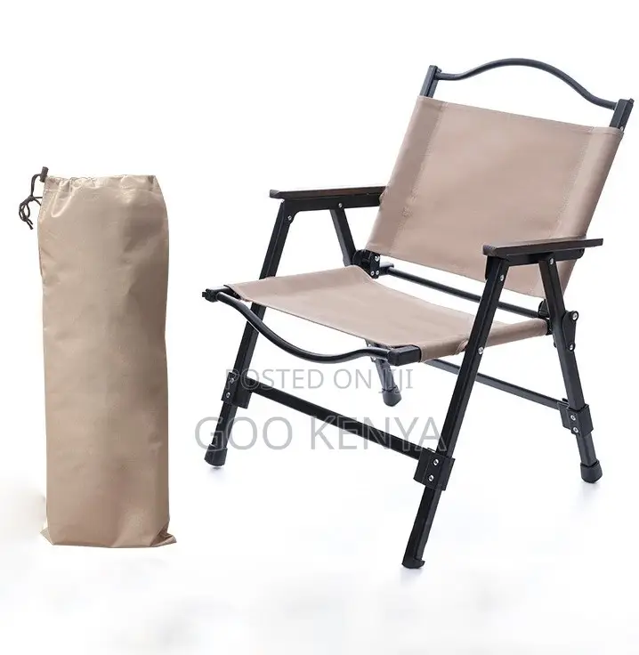 Home Outdoor Chair; Quick-Fold Fabric Camping Chair for Patio or BBQ