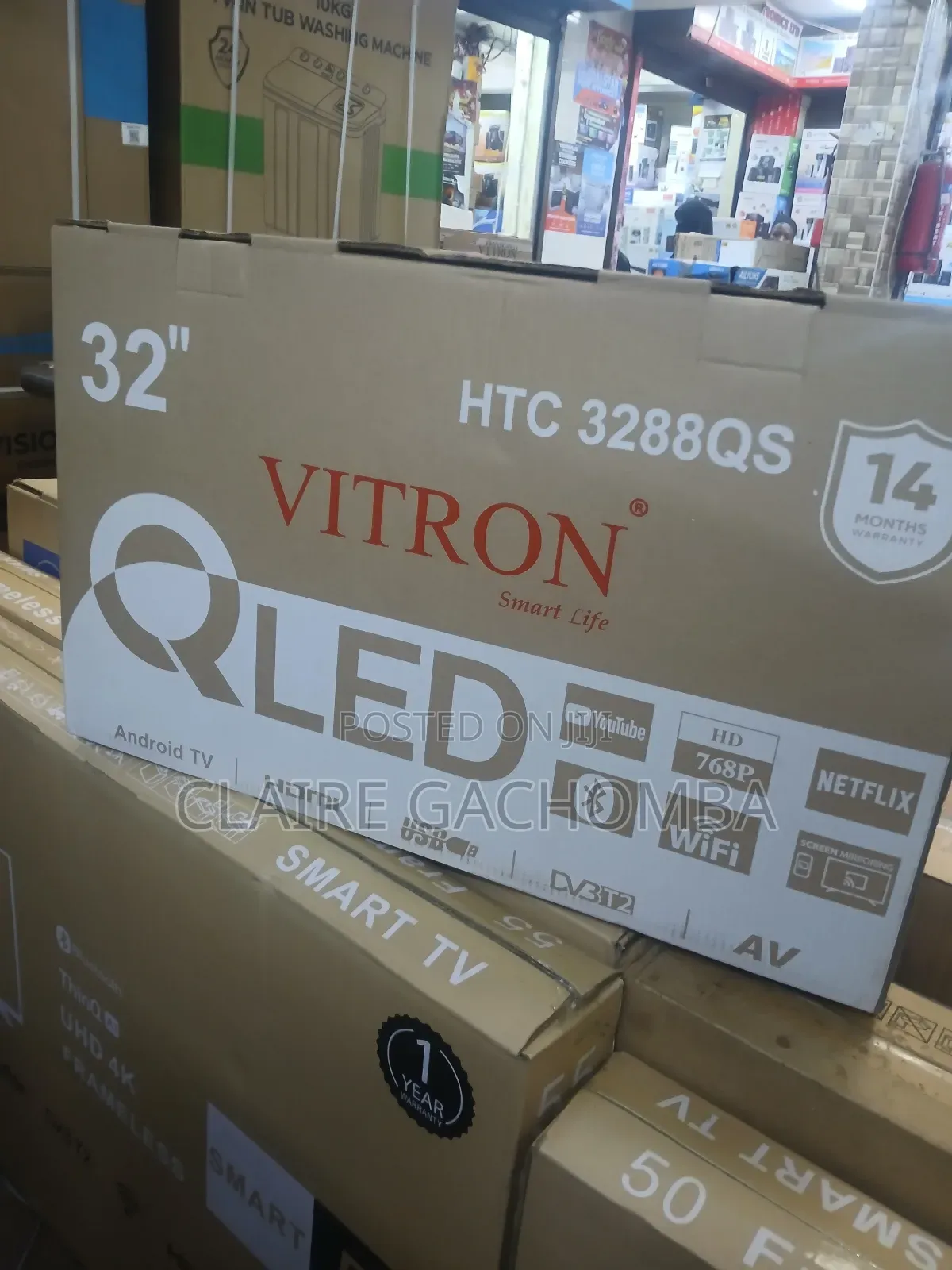 Vitron Htc3288qs 32"Inches Qled Tv Bluetooth Connectivity Tv Smart
