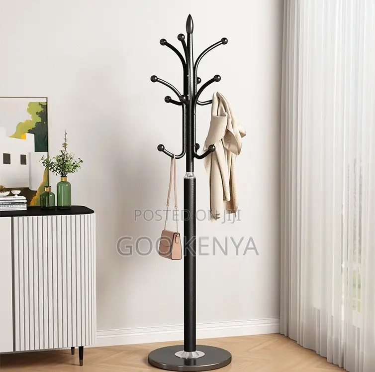 Home Coat Hanger; Heavy-Duty Tree Floor Standing Steel Coat Organizer