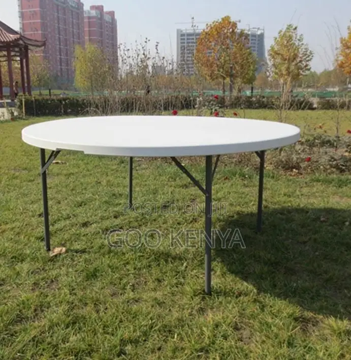 Home Table; Heavy-Duty Round Plastic Folding Table 1.5m