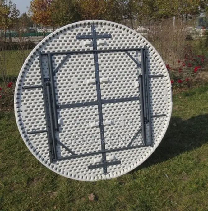 Home Table; Heavy-Duty Round Plastic Folding Table 1.5m