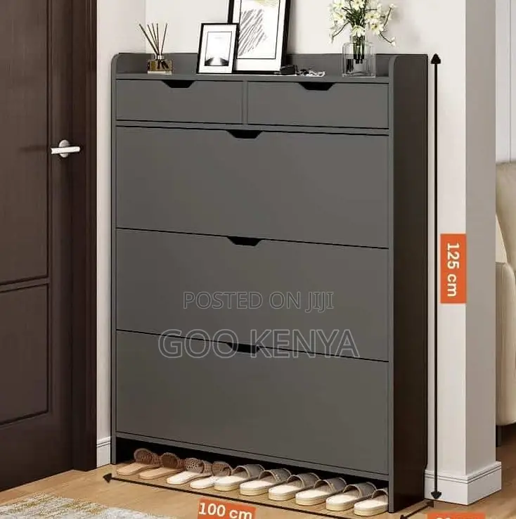 Home Shoe Rack; Space Saving Wooden Flip Off Home Shoe Organizer S