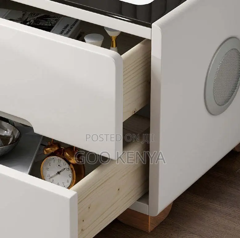 Home Cabinet; Home Furniture MDF Bedside Cabinet With Electric Feature