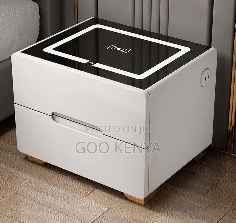 Home Cabinet; Home Furniture MDF Bedside Cabinet With Electric Feature