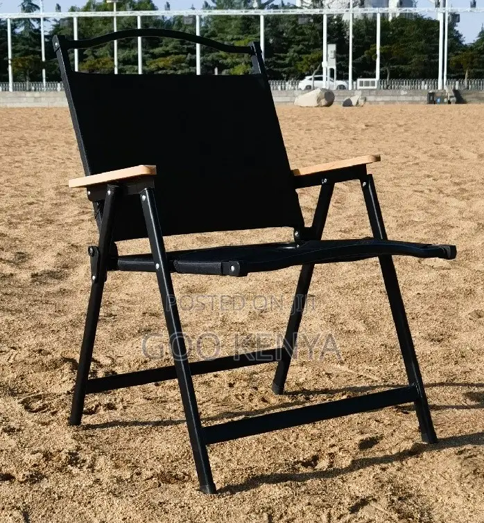 Outdoor Chair; Foldable Canvas Camping Chair With Metal Frame