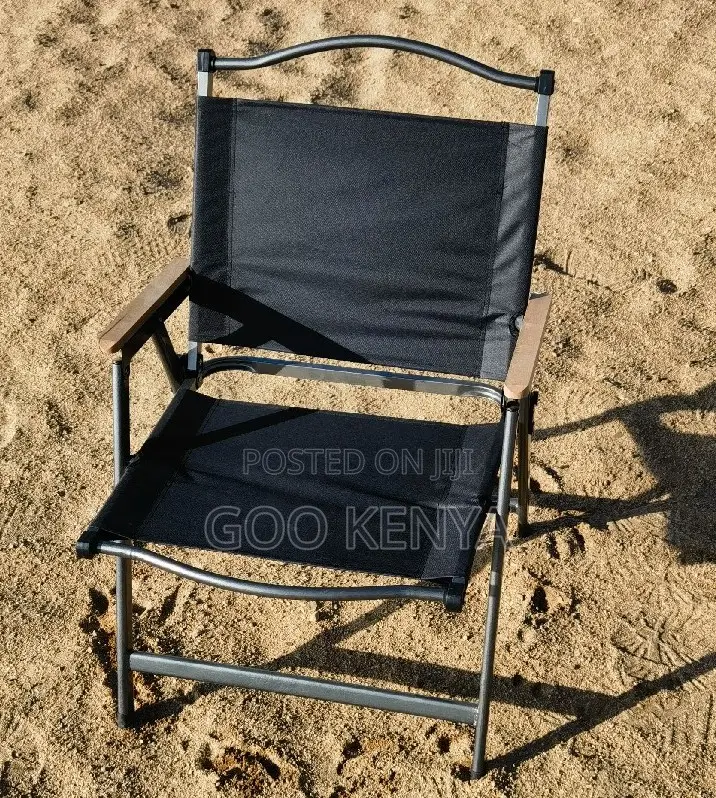 Outdoor Chair; Foldable Canvas Camping Chair With Metal Frame