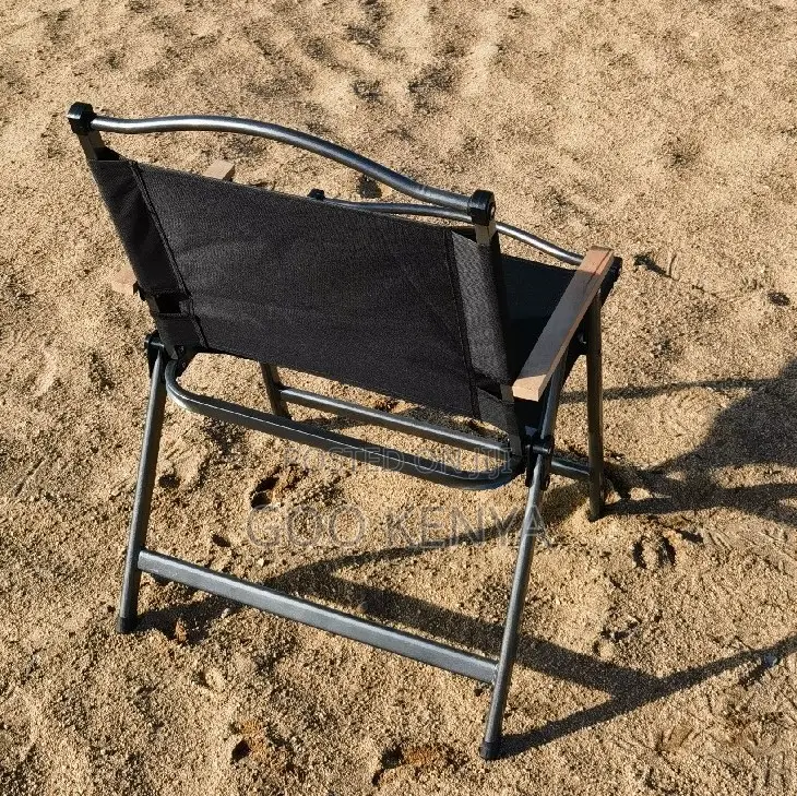 Outdoor Chair; Foldable Canvas Camping Chair With Metal Frame