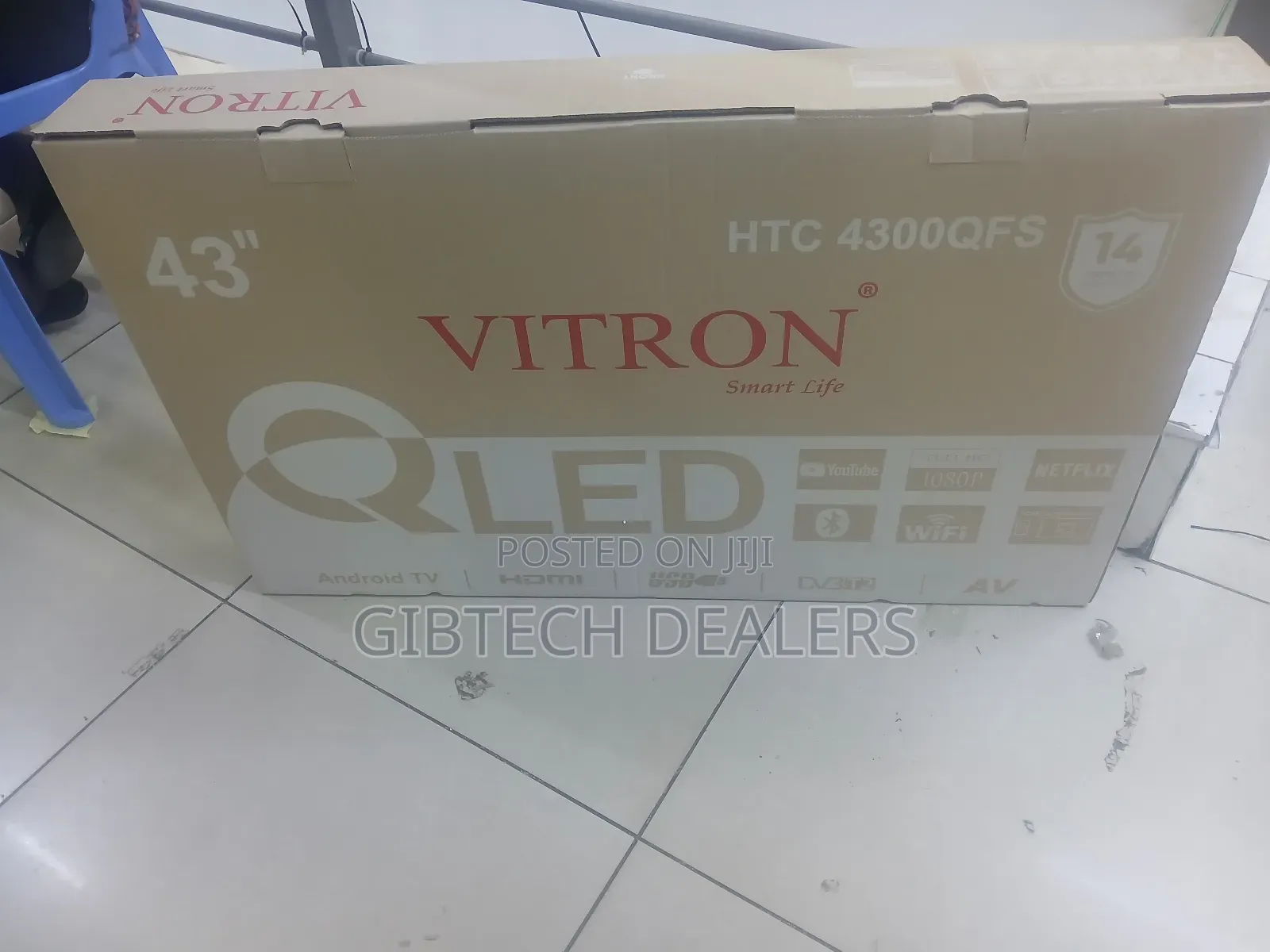 Vitron 43 Qled Smart Frameless Tv