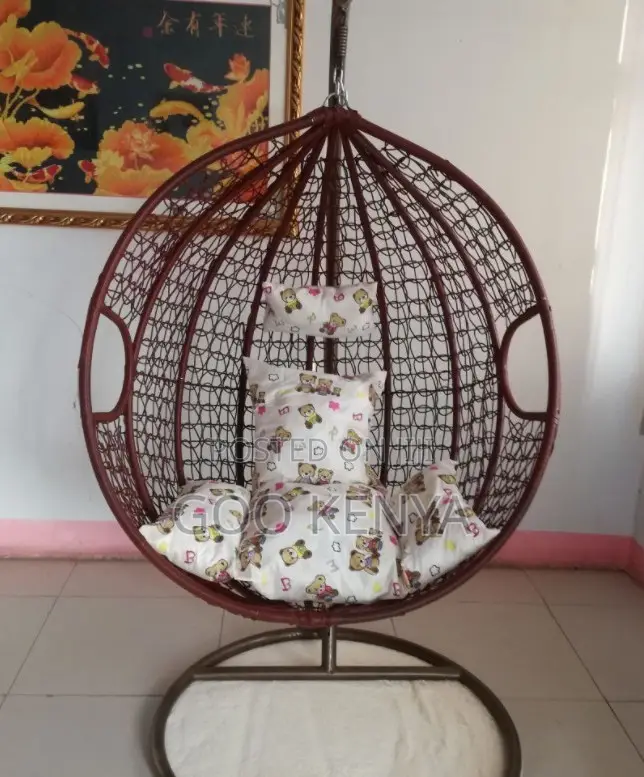 Home Chair; Woven Hanging Hammock Swing With Seat Pillow