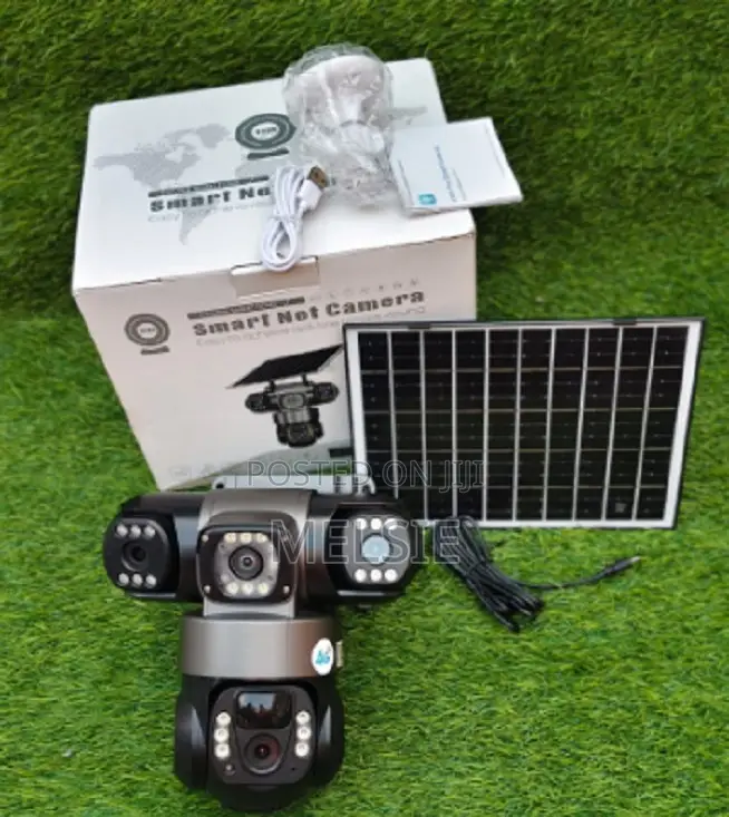V380 4g Triple Lens Floodlight Solar PTZ Camera V380 4g Triple Lens