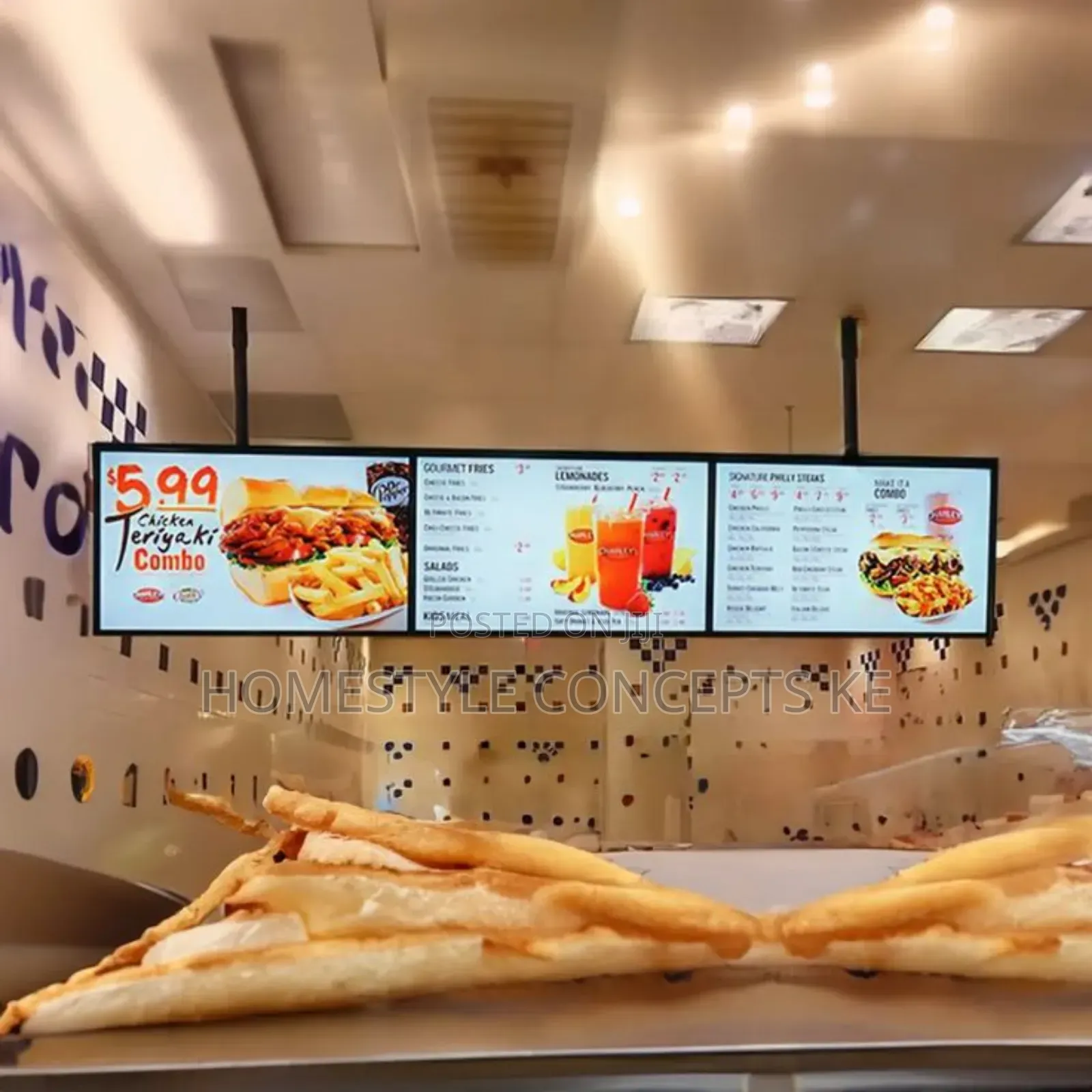 Restaurant Menu Digital Display Boards