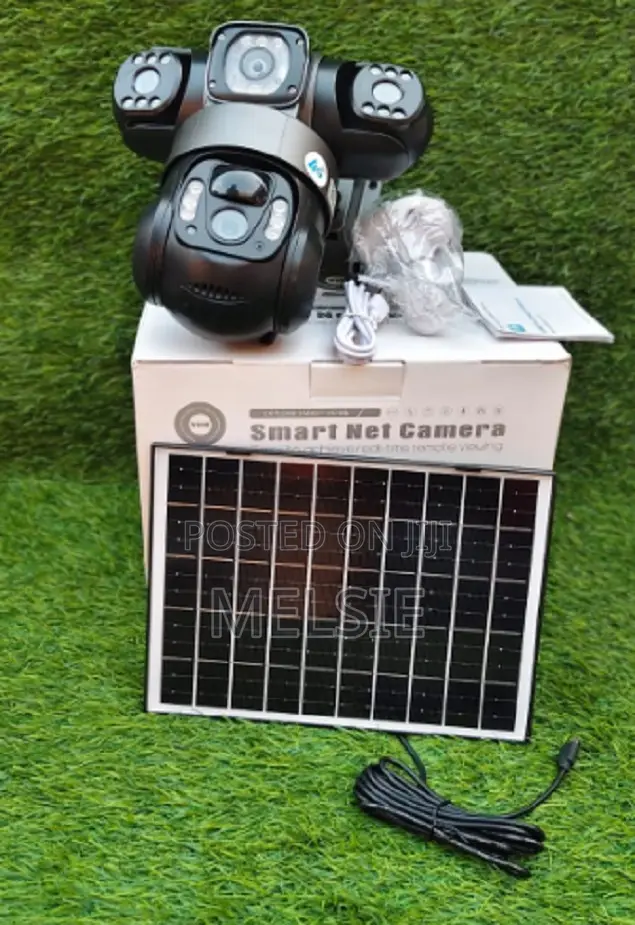 V380 4g Triple Lens Floodlight 4g Camera Solar Camera With Integration