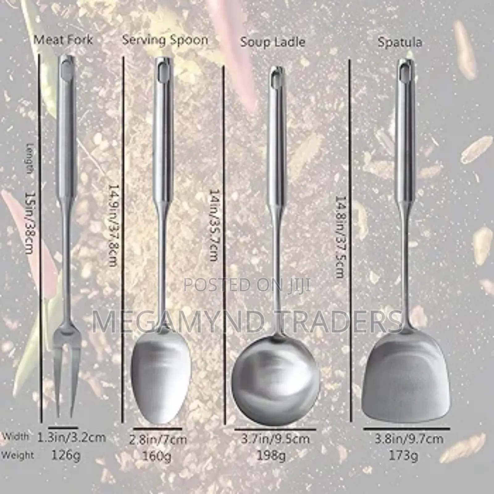 1pc Stainless Steel Cooking Spoon/Serving Spoon