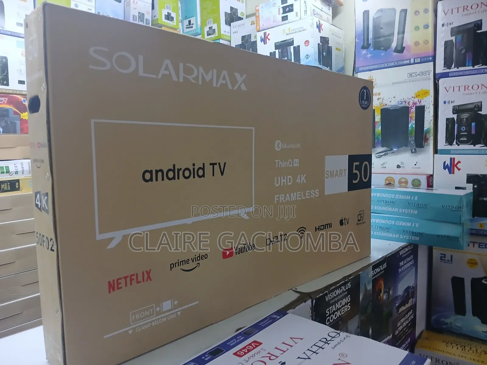 Solarmax 50" Inch FHD Android Tv,Netflix,Decoder,Bluetooth-