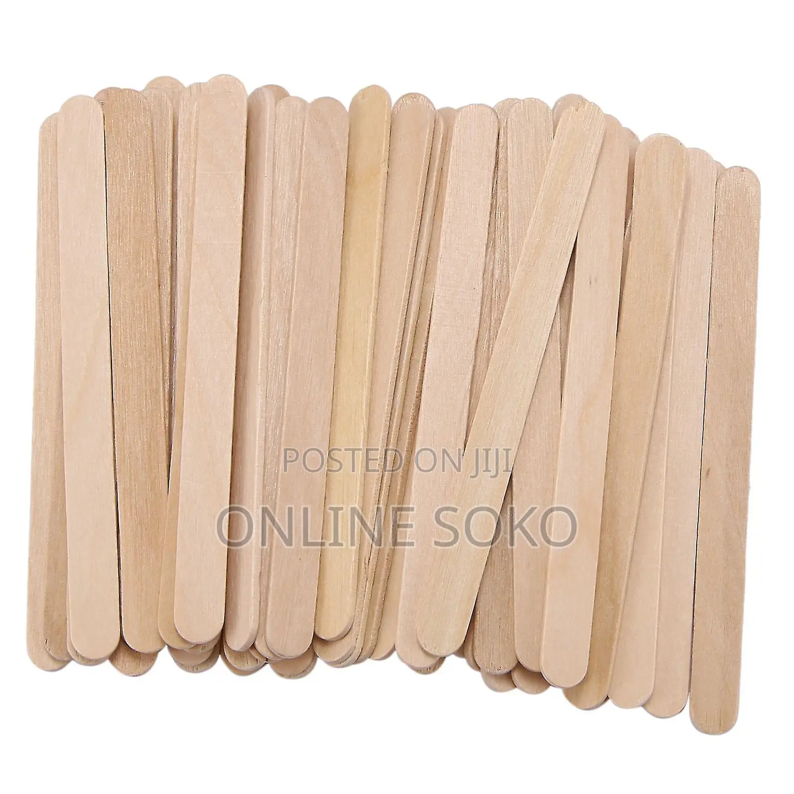 Multipurpose Wooden Ice Cream Popsicle Ice Pop Sticks-Pack of 100 PCS
