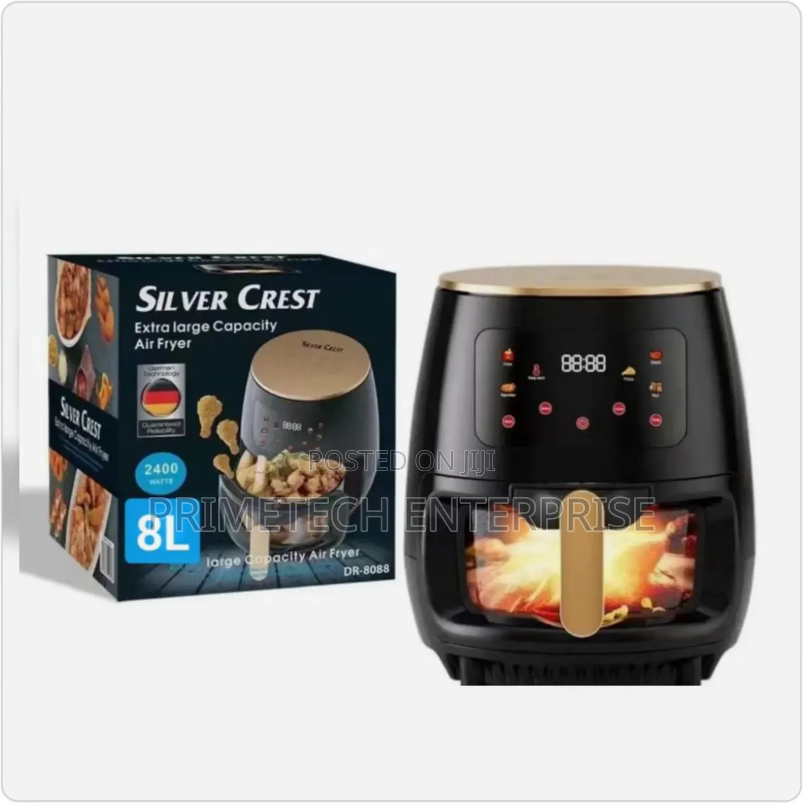 8l Extra Large Silver Crest Air Fryer