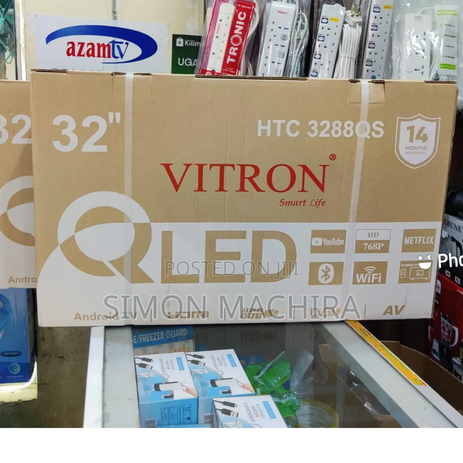 Vitron 32" Qled Smart Android Frameless With Bluetooth