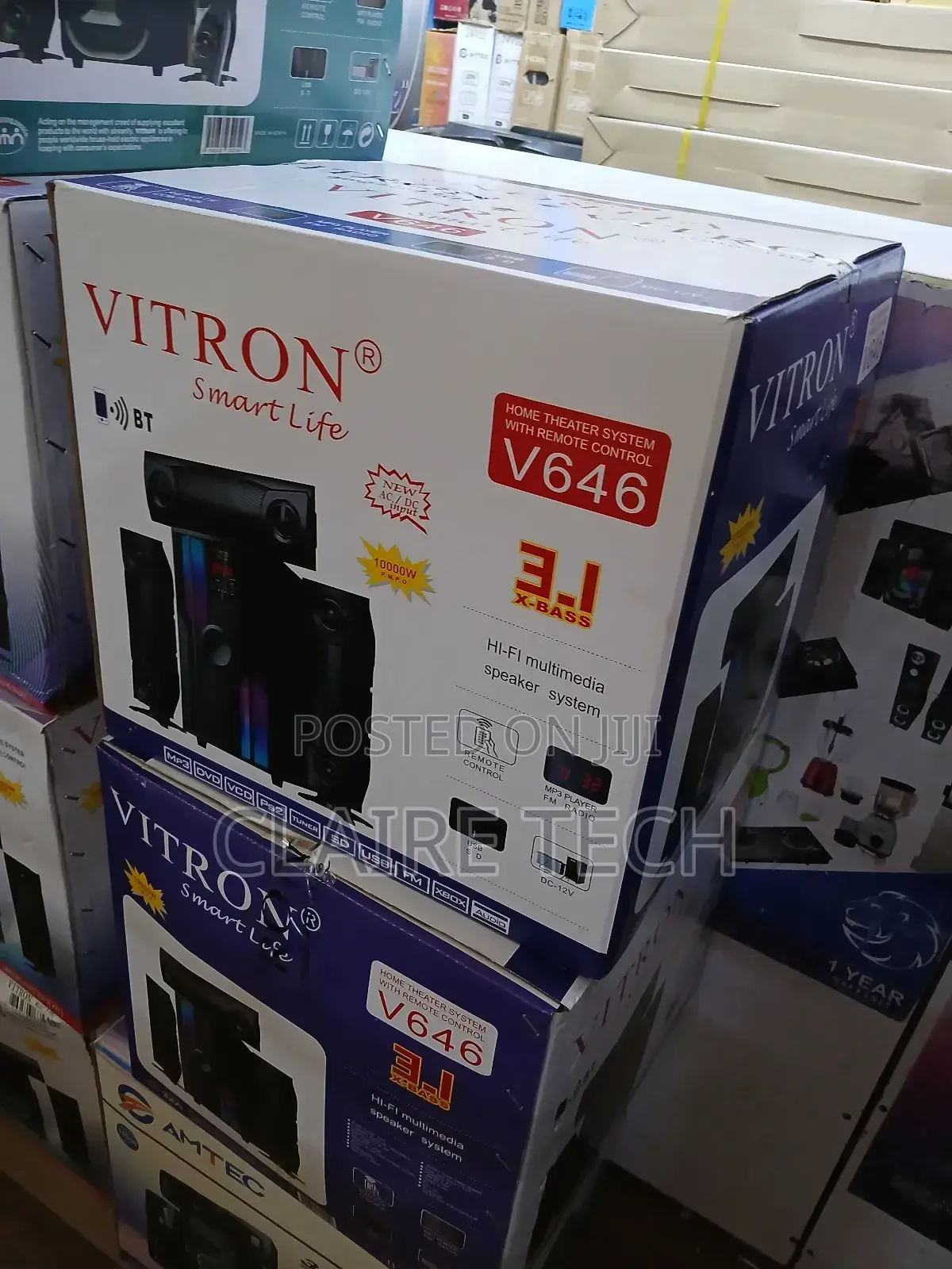 Vitron 3.1ch V646 X-Bass Home Theatre System With Remote Control.